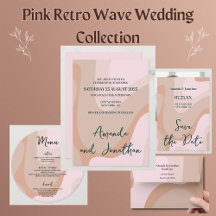 Pink Retro Wave Wedding Collection