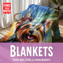 Blankets: Artful Comfort with Dog Breed Portraits 