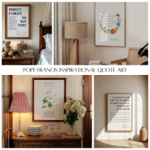 Pope Francis Inspirational Quote Art