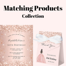 Birthday party - rose gold