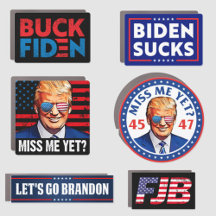 Pro Trump anti Biden Car Magnets 2024