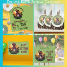 Dinosaur Rawr Birthday Collection