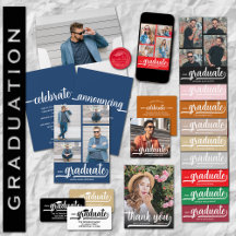 MODERN BOLD CURSIVE GRADUATION COLLECTION