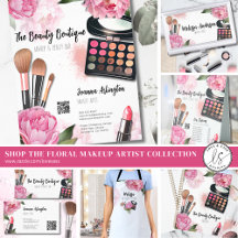 Floral Watercolor Makeup Artist Essentials