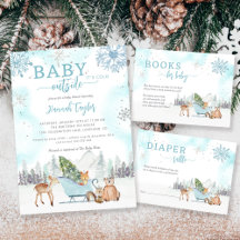 Baby It's Cold Outside Winter Boy's Baby Shower