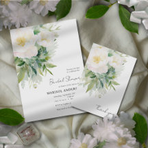 MARISOL - BRIDAL SHOWER - Soft White Florals