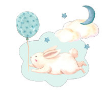 Bunny Dreams Blue Baby Shower 
