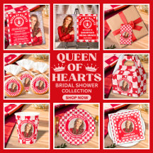Retro Queen Of Hearts Bridal Shower collection