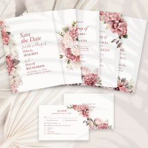 Dusty Rose Hydrangea Wedding Collection