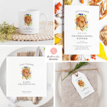 Turkey Dinner Thanksgiving Let's Gather Minimal