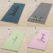 Modern clean simple stylish trendy yoga mat
