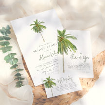 Palm Tree Boho Tropical Bridal Shower