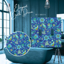 Home Decor Florals, Birds, Various Backgrd Colors