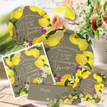 Summer 10th Wedding Anniversary Trendy Lemon 2026