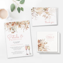 Petals and Prosecco Bridal Shower Collection