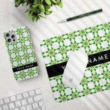 Leaf Pattern 04 Black Collection