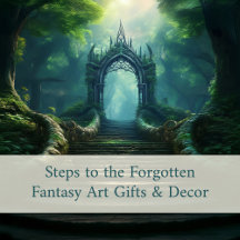 Stairs to Ancient Gate in Enchanted Forest