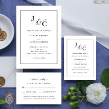  Ampersand Monogram Wedding Suite