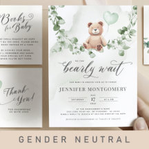 Gender Neutral Bear & Balloon Baby Collection