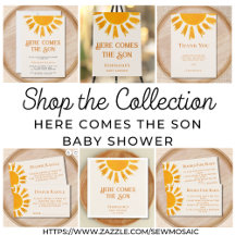 Here Comes The Son Baby Shower Collection