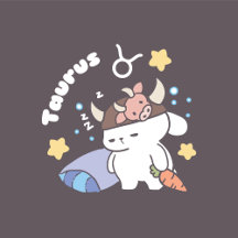 Sleepy Taurus Bunny Pattern - Zodiac 
