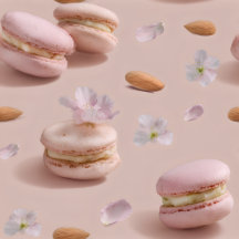 Personalized Cute Pastel Macaron Almond Flower