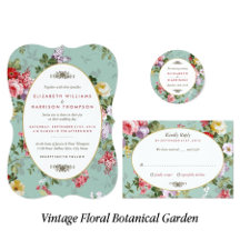 Vintage Floral Garden Botanical Wedding