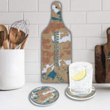 Abstract Earth Camouflage Brown and Green