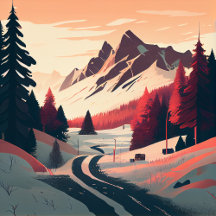 Carte Postale Hiver