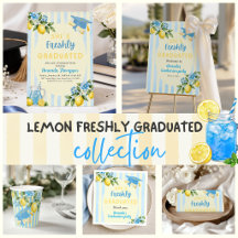 Freshly Graduated Blue Stripe Lemon Graduation
