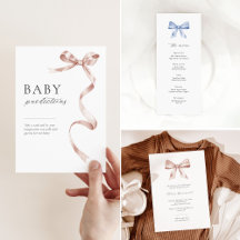 Bowtiful Beginnings: Baby Shower Templates