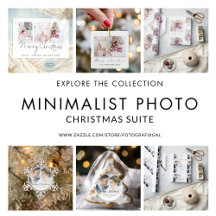 Modern Christmas Family Photo Printables & Printed