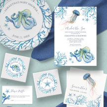 Blue Under The Sea Baby Shower Theme