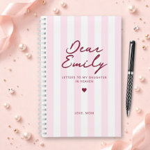 Modern Stripe Grief Journals