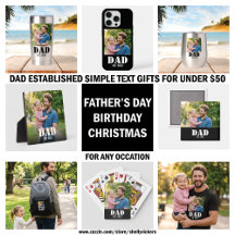 Dad Established Father's Day Photo Gifts Under $50