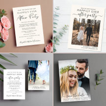 Wedding Reception Save the Date Announcement