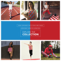 Red Diagonal Uniform Stripes