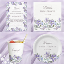 LILAC AND PURPLE FLORAL BRIDAL SHOWER
