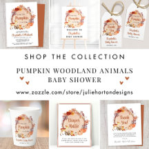 Pumpkin Woodland Animals Baby Shower