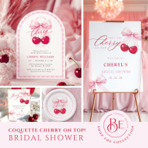 Elegant Cherry on Top Bridal Shower