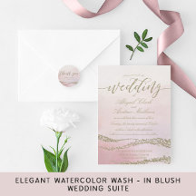 Awash Elegant Watercolor -In Blush