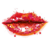 Watercolor Lips