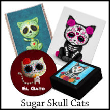 Sugar Skull Cats