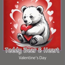  Teddy Bear & Heart