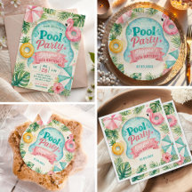 Summer Poolside Birthday Party