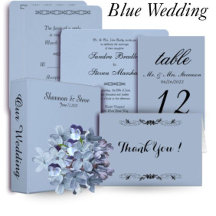 Blue Wedding Invitation Suite 