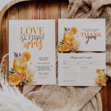 Aperol Spritz Watercolor Bridal Shower