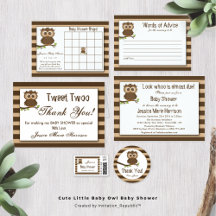 Cute Little Baby Owl Baby Shower