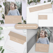 Holiday Cheer & Happy New Year   Taupe Beige