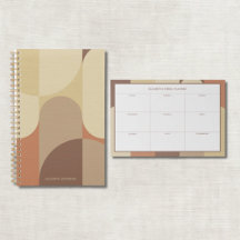 Bauhaus Terracotta Beige Abstract Collection